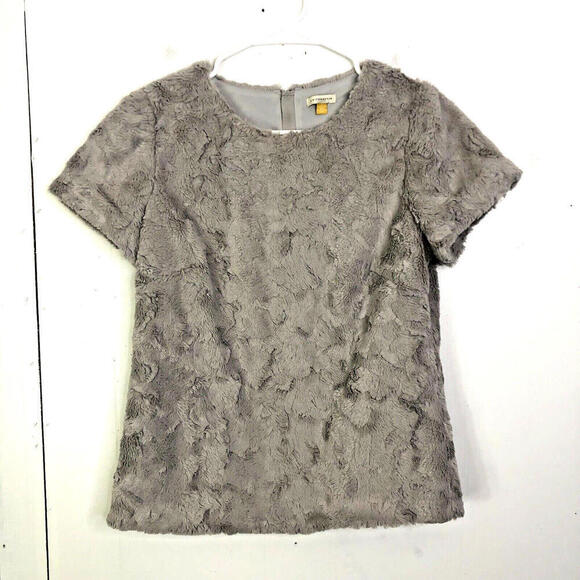 Leifsdottir Top Womens Size Small Soft Plus Short Sleeve Boxy Lined Anthro - Picture 1 of 8